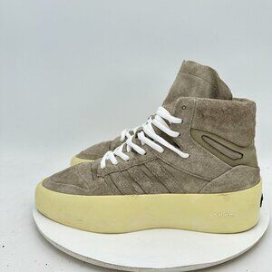 Adidas Fear of God Athletics x '86 High Sesame Men Sz 9 IF6683 Cream Suede Shoes